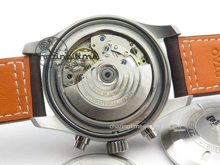 MIROTIME 1224 HighQuality Pilot Chrono 377714 “Le Petit Prince” ZF Best Edition Blue Dial On Brown Leather Strap A 7309